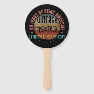 TRENDIGES TOLL JAHR DER GEBURTSTAG GESCHENK FÄCHER