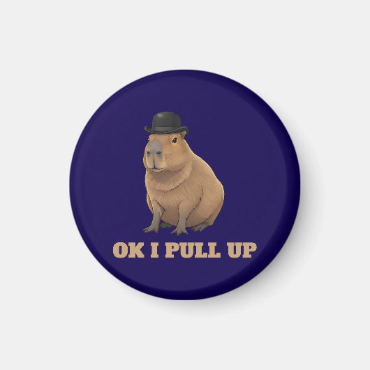 Trendiges und lustiges Capybara-Meme-Design Magnet (Vorne)