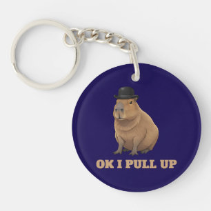 Trendiges und lustiges Capybara-Meme-Design Schlüsselanhänger