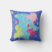 Trendiges Vektormuster einer sommerlichen Blume in Kissen (Vorderseite)