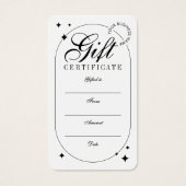Trendiges Vintage-Script Minimalist Geschenkgutsch (Vorderseite)