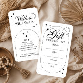 Trendiges Vintage-Script Minimalist Geschenkgutsch