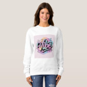 Trendiges weißes Outfit Sweatshirt (Vorne ganz)