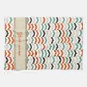 Trendiges Zickzack Muster Geschirrtuch (Horizontal)