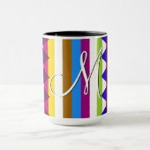Trendiges Zickzack Streifenmuster #14 Tasse (Zentrum)