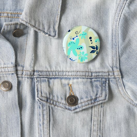 Trending abstrakte Muster helle Farbe Blumenblume Button (Beispiel)