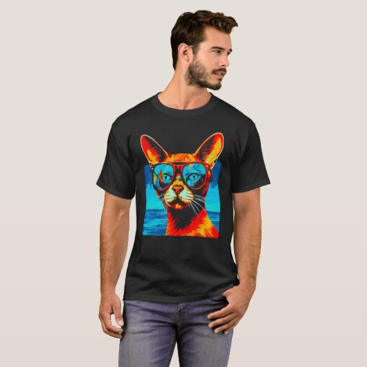 Trending Abyssinian Cat T-Shirt (Vorne ganz)