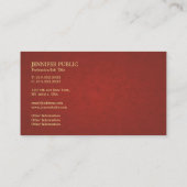 Trending Berufliche raffinierte Kreativität Schlic Visitenkarte (Rückseite)