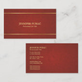 Trending Berufliche raffinierte Kreativität Schlic Visitenkarte (Vorne/Hinten)