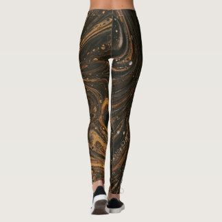 Trending Black Gold Leggings
