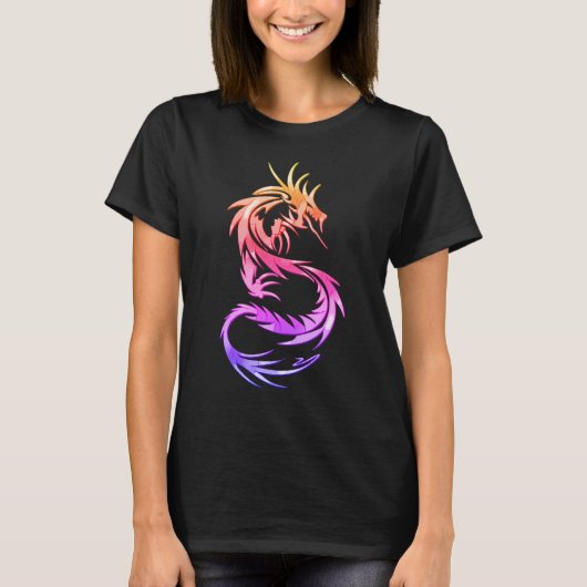 Trending Dragon Tattoo Style T - Shirt (Vorderseite)
