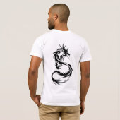 Trending Dragon Tattoo Style T - Shirt (Schwarz voll)