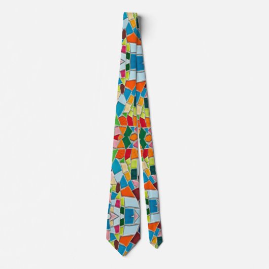 Trending FunkyTerrazzo Colorful Neck Tie Krawatte (Vorderseite)