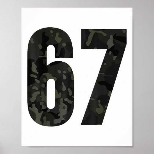 Trending Gen Alpha Sechs Sieben 6 7 Meme Cam Multi Poster (Vorne)