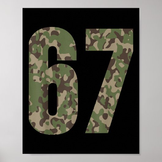 Trending Gen Alpha Sechs Sieben 6 7 Meme Cam Multi Poster (Vorne)
