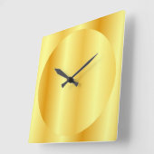 Trending Gold Look Elegante Design Template Quadratische Wanduhr (Winkel)