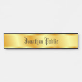 Trending Gold Look Nostalgy Typografy Script Name Türschild (Vorderseite )