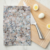 Trending Gray Mauve Pink Marble Granite Muster Geschirrtuch (Viertel Falte)