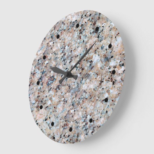 Trending Gray Mauve Taupe Marble Granite Muster Große Wanduhr (Winkel)