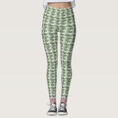 Trending Green Grass Capri Leggings (Vorderseite)