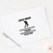 Trending Krav Maga DESIGNS Ovaler Aufkleber (Umschlag)