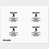 Trending Krav Maga DESIGNS Ovaler Aufkleber (Blatt)