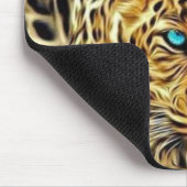 Trending Leopard Blue Eyes Mousepad (Ecke)