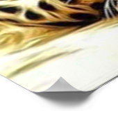 Trending Leopard Blue Eyes Poster (Ecke)