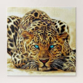 Trending Leopard Blue Eyes Puzzle (Vertikal)