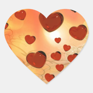 Trending Liebe Herzen, Accessoires. Valentinstag Herz-Aufkleber