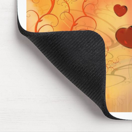 Trending Liebe Herzen, Accessoires. Valentinstag Mousepad (Ecke)