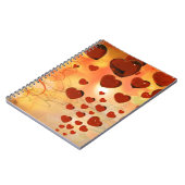 Trending Liebe Herzen, Accessoires. Valentinstag Notizblock (Linke Seite)