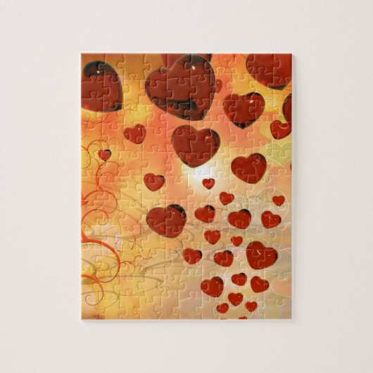 Trending Liebe Herzen, Accessoires. Valentinstag Puzzle (Vertikal)