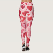Trending Liebe Shape Designs Leggings (Rückseite)