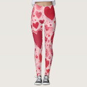 Trending Liebe Shape Designs Leggings (Vorderseite)