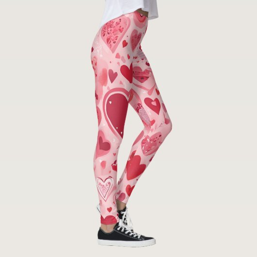 Trending Liebe Shape Designs Leggings (Rechts)