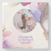 Trending Marble Untersetzer Moody Watercolor FOTO (Vorderseite)