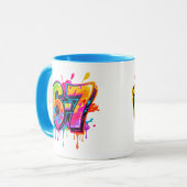 Trending Meme Modern Teen 67 6-7 IYKYK Tasse (Vorderseite Links)