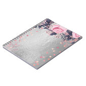Trending Metallic Floral Stationery Budget Girly Notizblock (Linke Seite)
