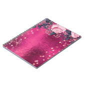 Trending Metallic Floral Stationery Budget Girly Notizblock (Linke Seite)