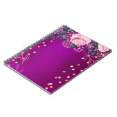 Trending Metallic Floral Stationery Budget Girly Notizblock (Linke Seite)