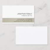 Trending Modern Elegante Intelligent Schlicht Beru Visitenkarte (Vorne/Hinten)