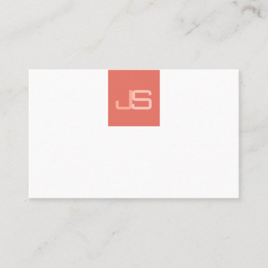 Trending Modern Monogram Elegant Template Visitenkarte (Vorderseite)