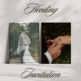 Trending Modern Simple Photo Wedding Einladung