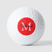 Trending Monogram Initial Letter Name 3 Pack Golfball (Vorderseite)