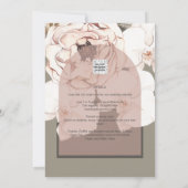 Trending MOSS BLUSH WEDD Sage Dusty Pink Einladung (Rückseite)
