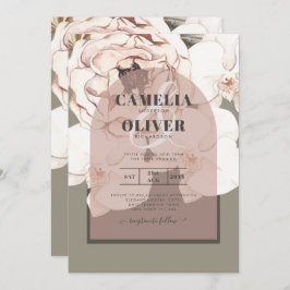 Trending MOSS BLUSH WEDD Sage Dusty Pink Einladung