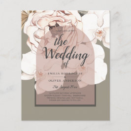 Trending MOSS BLUSH WEDD Sage Dusty Pink Flyer