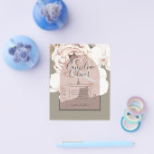 Trending MOSS BLUSH WEDD Sage Dusty Pink Flyer (Einzeln)