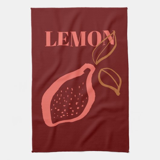 Trending Obst und Gemüse Illustrationen Geschirrtuch (Vertikal)